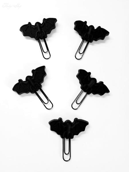 Fledermaus Notizklammern schwarz